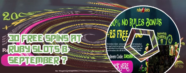 Ruby slots free spins bonus codes